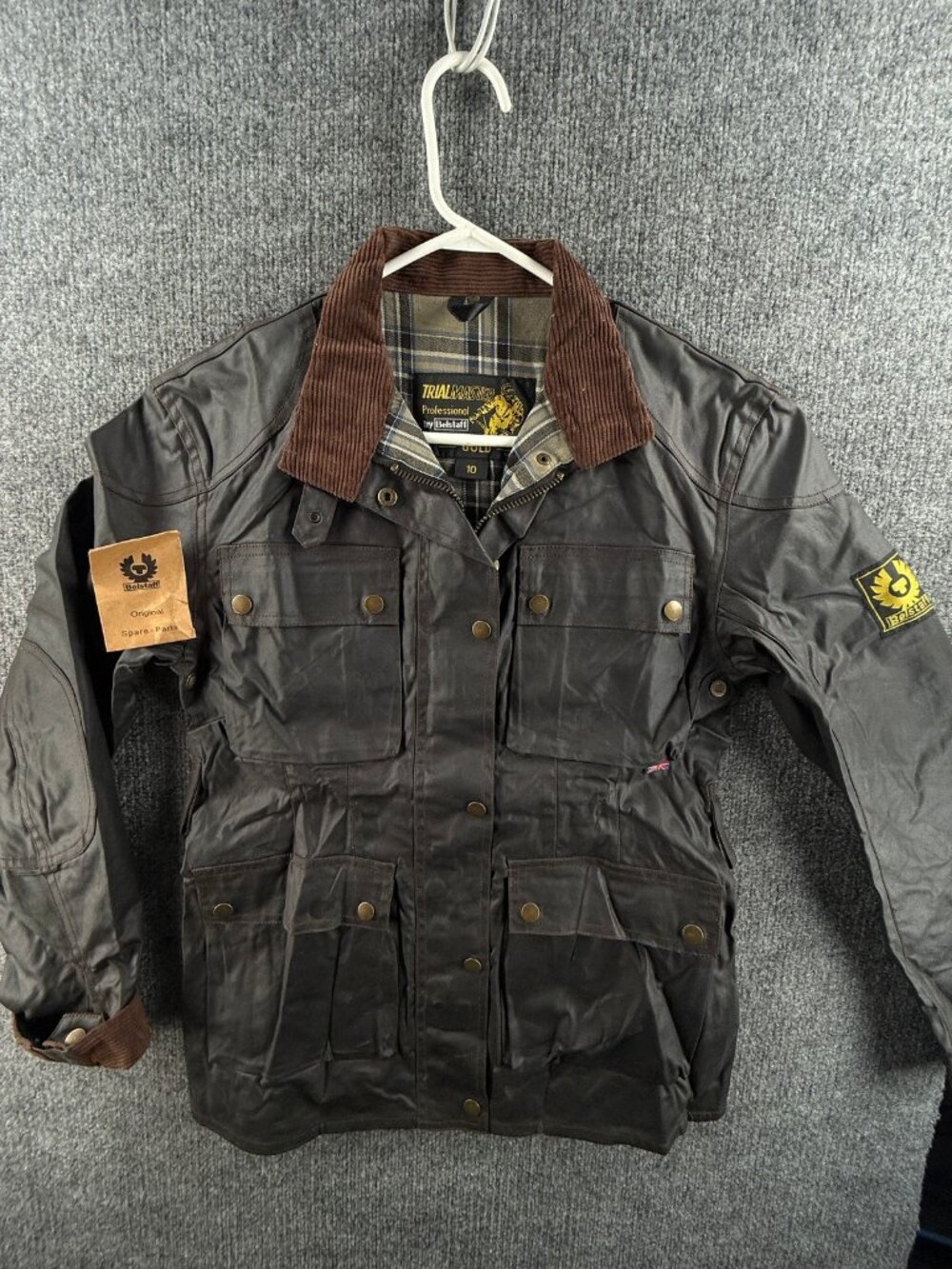 NWOT Belstaff Trialmaster Legend 2007 Gold Label Italy Waxed Jacket Size 10